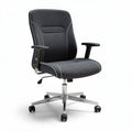Office chair with ergonomic design and adjustable height dark gray fabric 60 x 60 x 90cm