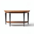 Console table with wooden top and metal legs 80 x 40 x 75cm